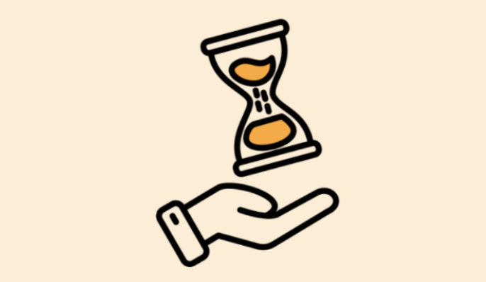 Illustration zum Thema Zeit sparen bei der Buchhaltung
